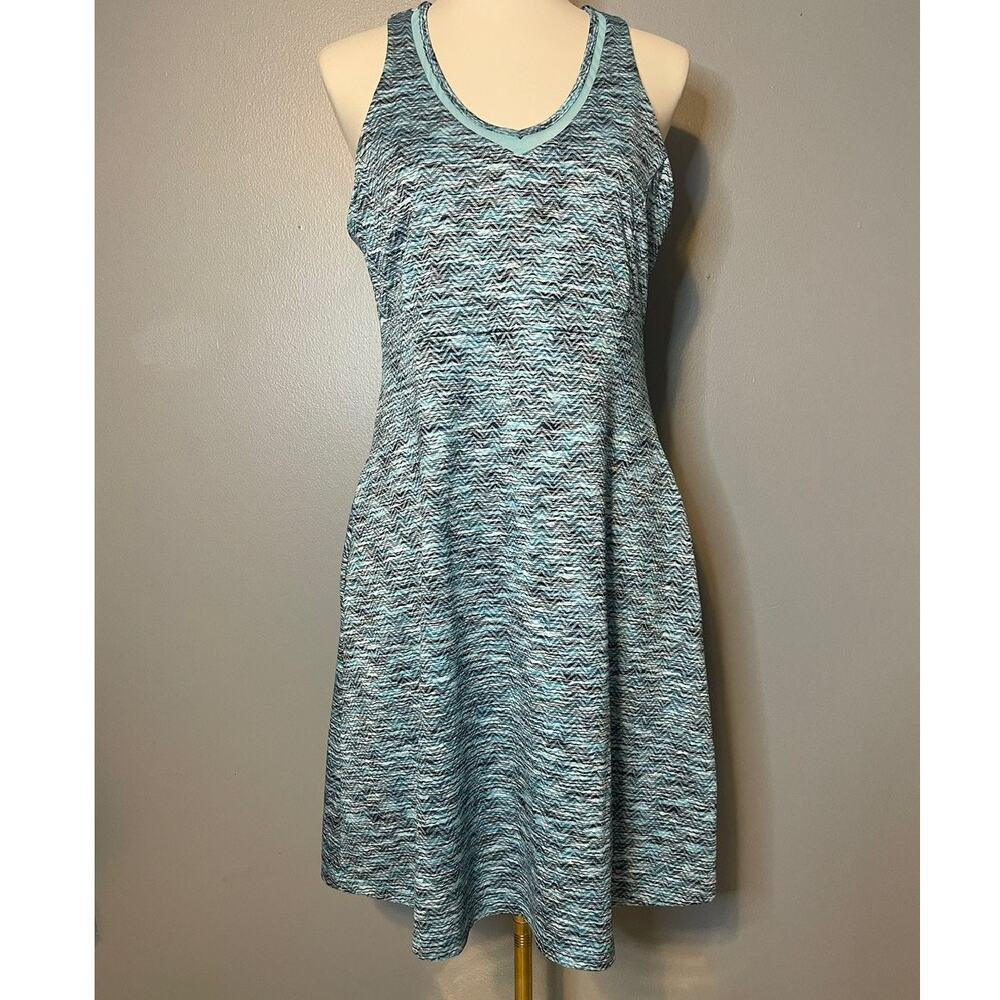 MPG Large Dress Mesh Active Racerback Golf Tennis Blue Pickleball Pockets Vented